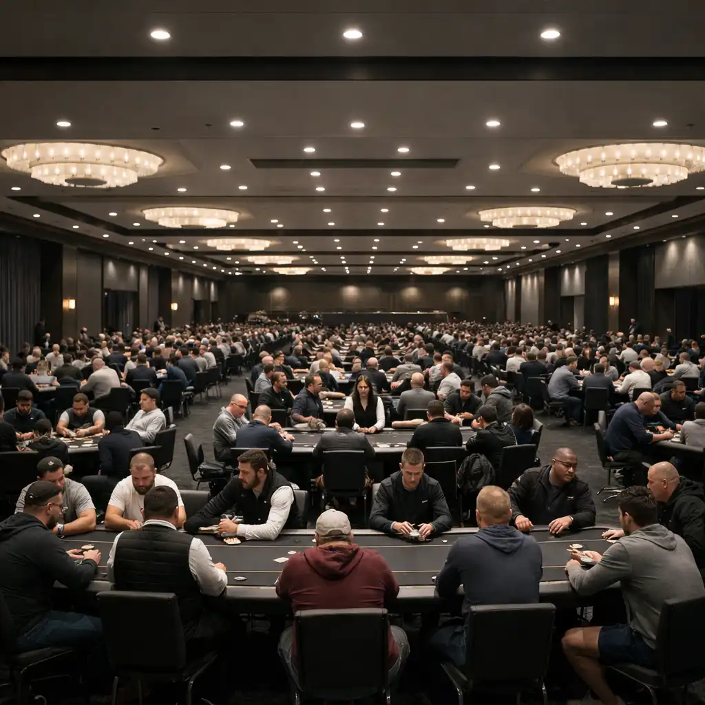 Velký pokerový turnaj v hale